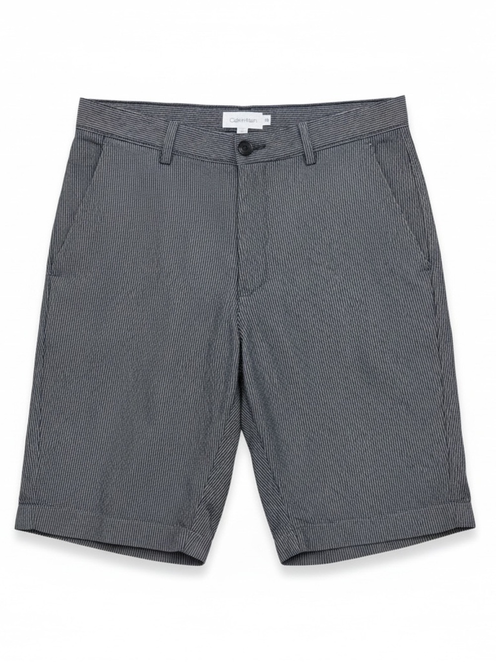 Calvin Klein Men’s Gray Pinstripe Chino Shorts Size 32 Casual